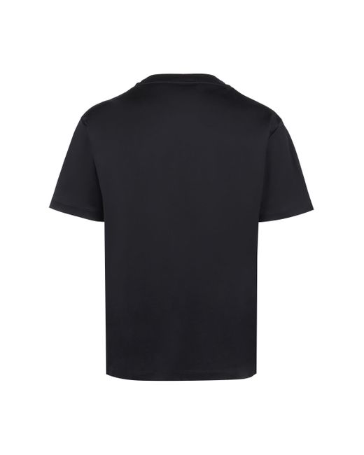 Giorgio Armani Black Logo Cotton T-shirt for men