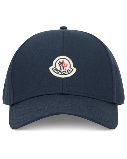 Moncler Blue Hat With Visor for men