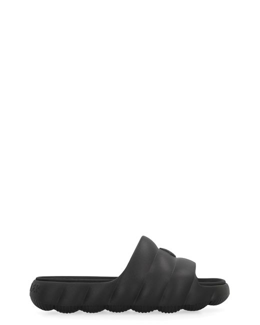 Moncler Black Lilo Rubber Slides