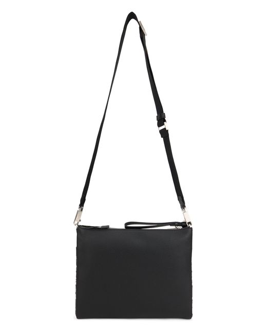 Ferragamo Black Messenger Bag Gancini for men