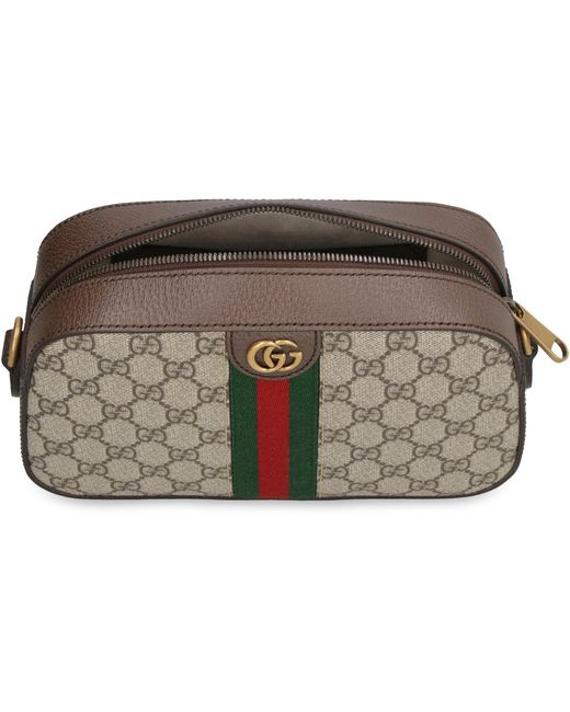 Gucci Ophidia GG Supreme Fabric Shoulder Bag in Gray for Men Lyst