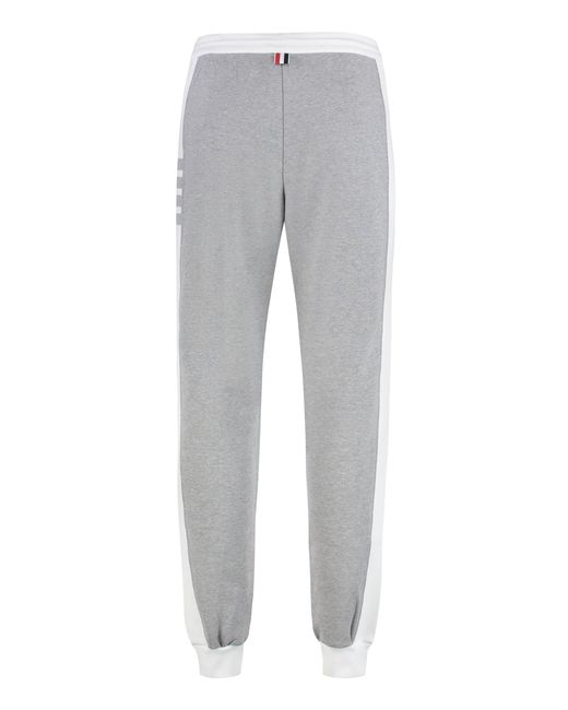Thom Browne Gray Cotton Track-pants for men