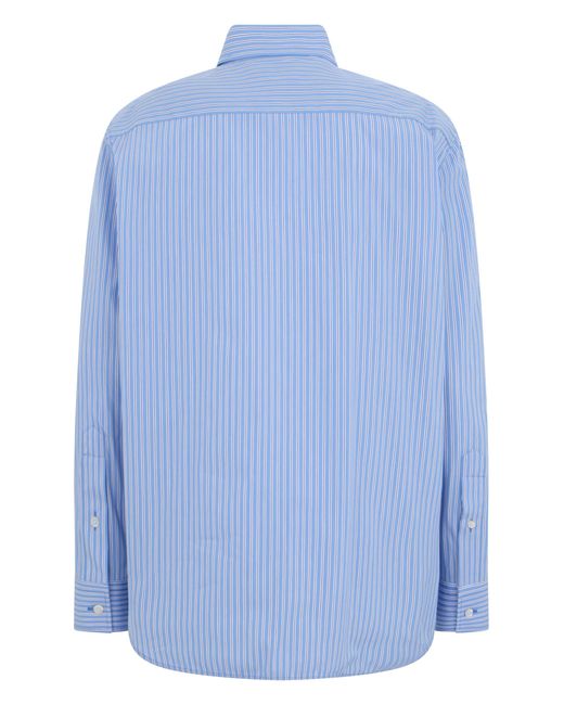 Balenciaga Blue Long-Sleeve Shirt for men