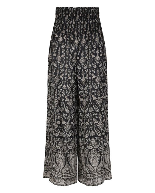 Veronica Beard Black Loose Callaway Pants