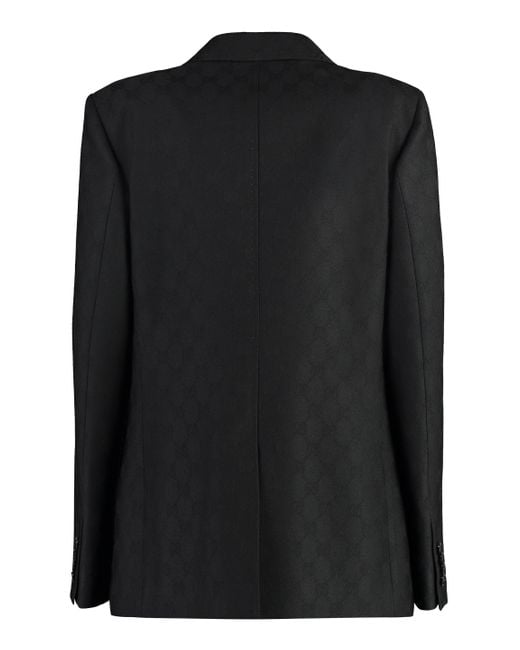 gucci jacquard jacket black