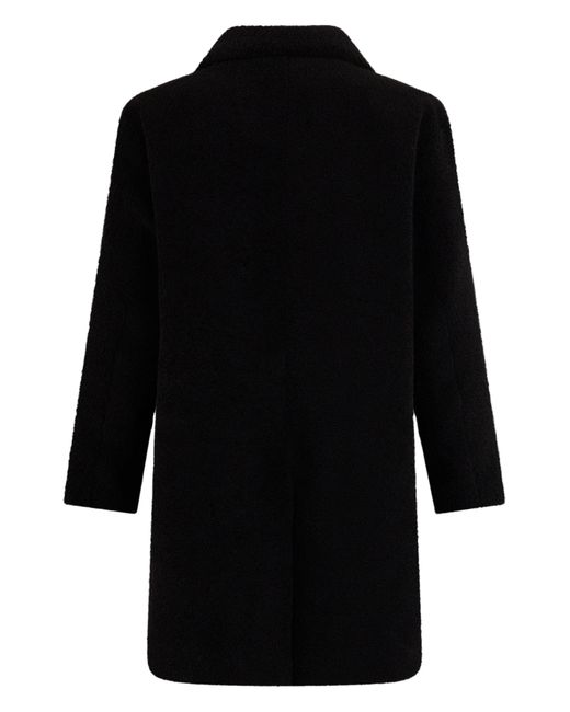 Herno Black Short Coat With Lapel Collar for men