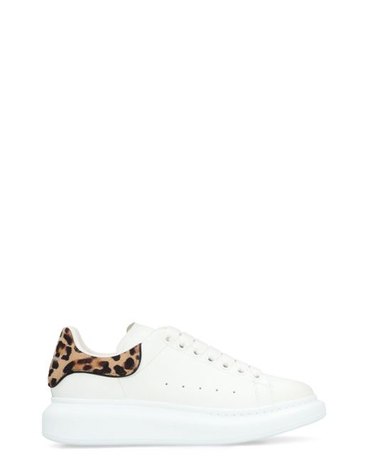 Alexander McQueen Leather Chunky Sneakers in White Lyst UK
