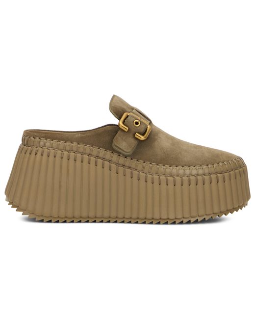Chloé Brown Loafers With High Sole