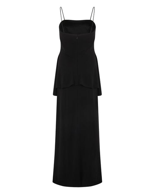 Emporio Armani Black Long Dress Effect Two Pieces