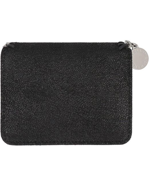 Stella McCartney Black Bi-Fold Wallet Falabella