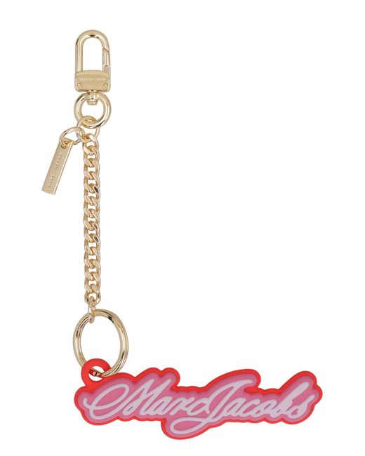 Marc Jacobs Red The Cursive Logo Bag Charm