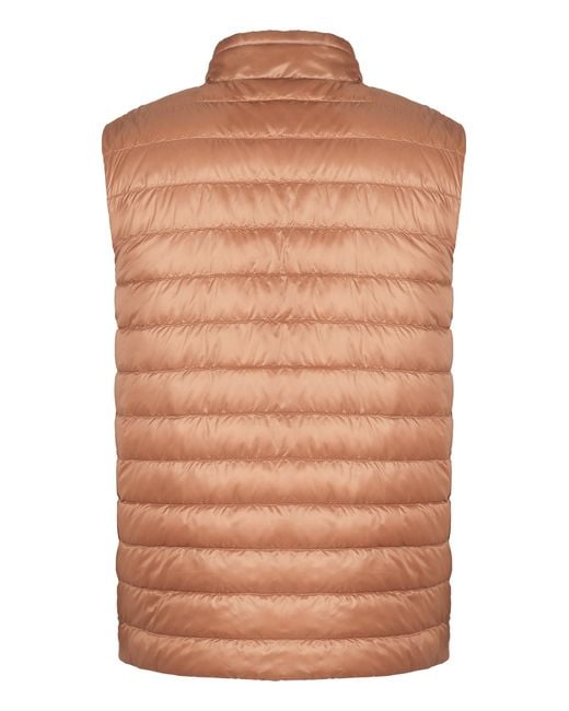 Herno Brown Reversible Nylon Gilet for men