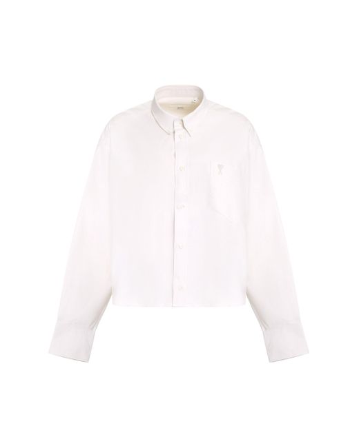 Camicia in cotone di AMI in White