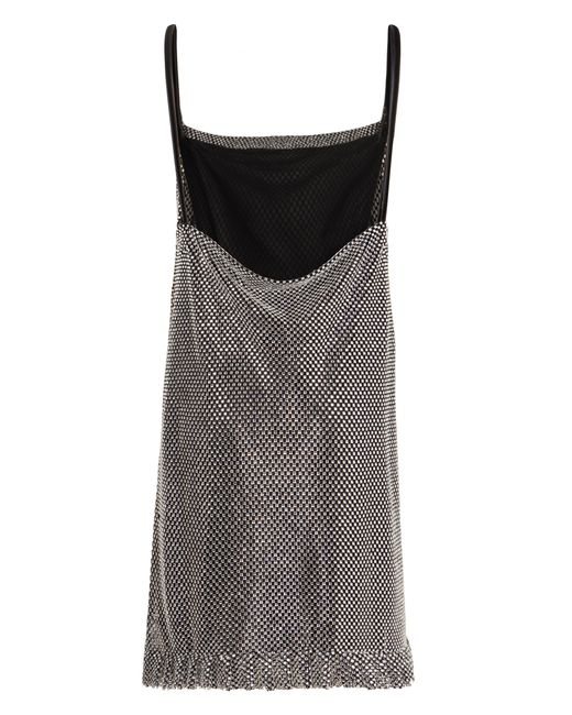 Philosophy Di Lorenzo Serafini Brown Rhinestone Mini Dress