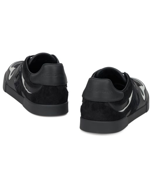 Dolce & Gabbana Black Sports Shoe With Logo for men
