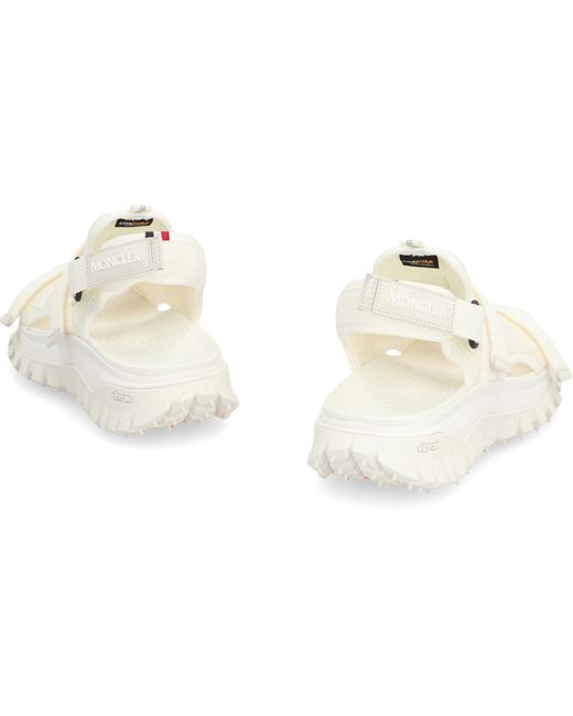 Moncler White Trailgrip Vela Flat Sandals