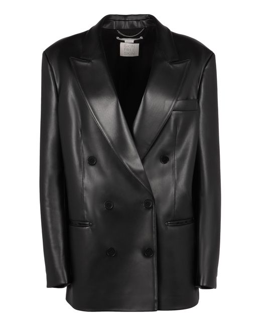Stella McCartney Black Double Breasted Beige Jacket
