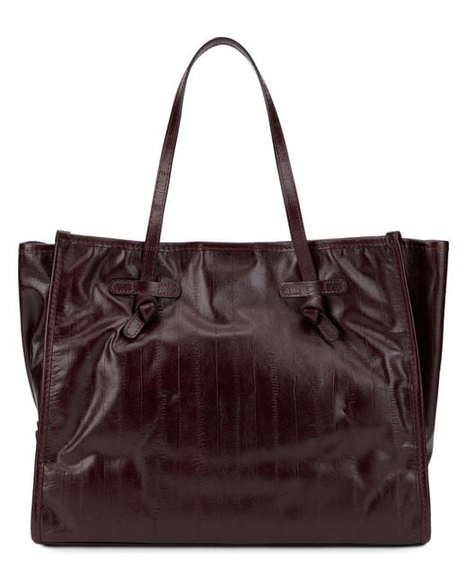 Gianni Chiarini Purple Spacious Tote Bag