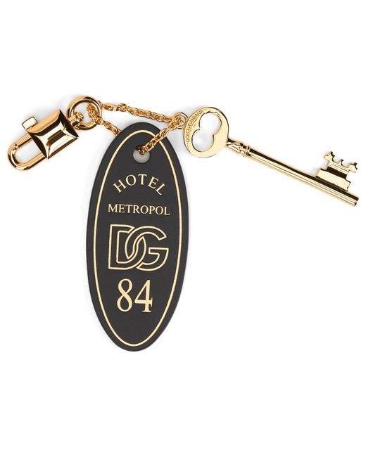 Dolce & Gabbana Metallic Keychain With Tassel
