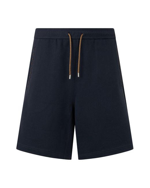 Fendi Blue Sporty Bermuda With Adjustable Waist for men