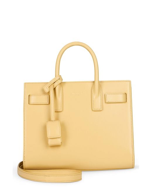 Saint Laurent Natural Sac De Jour Bag