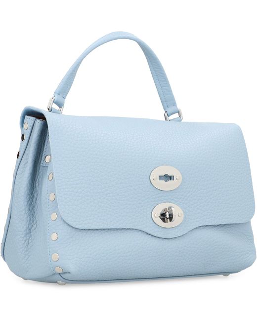 Borsa a mano Postina S in pelle di Zanellato in Blue