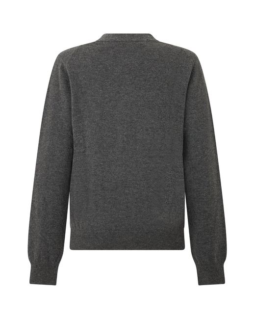 COMME DES GARÇONS PLAY Gray Wool Cardigan
