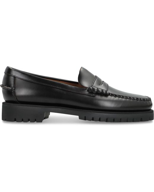 Sebago Black Moccasins Dan Lug