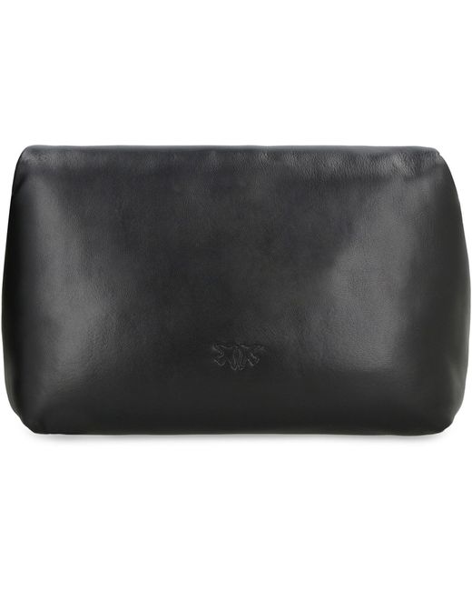 Pinko Black Classic Love Bag Click Puff Leather Bag