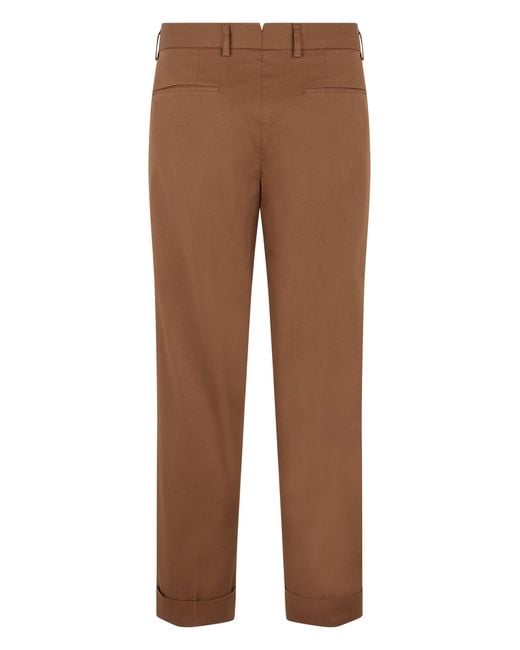Slowear Brown Straight Leg Chinos for men