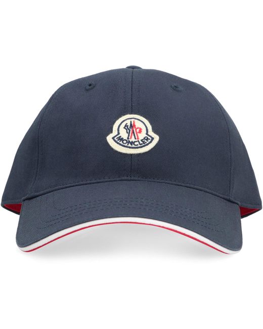 Cappello da baseball con logo di Moncler in Blue da Uomo