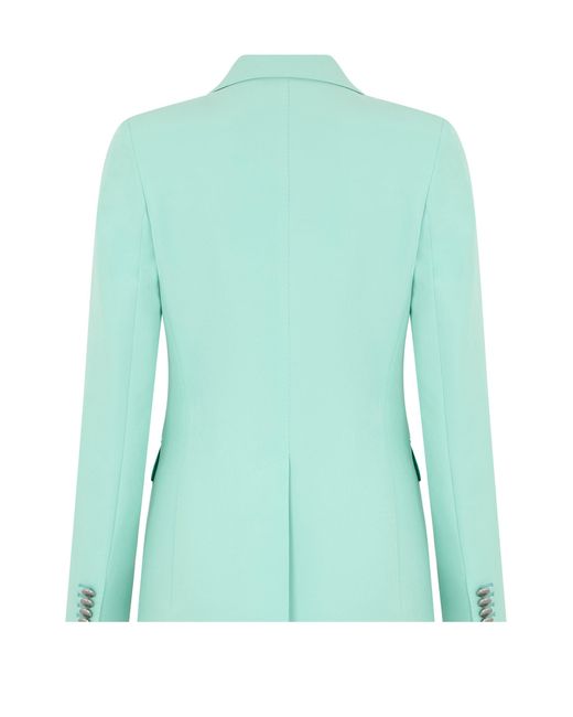 0205 Tagliatore Green Single-Button Blazer