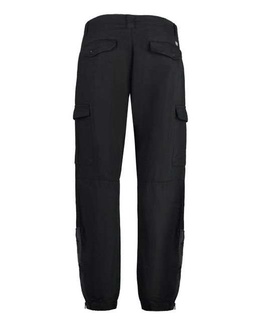 Pantaloni in cotone e lino di C P Company in Black da Uomo
