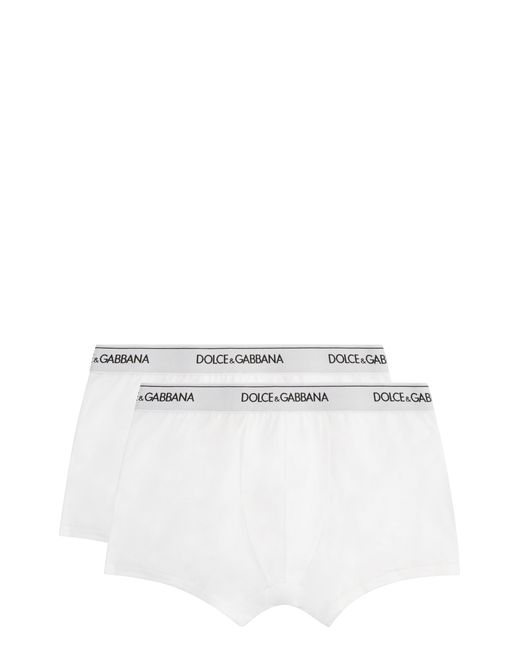 Dolce & Gabbana Black Set Of Two Cotton Boxers for men