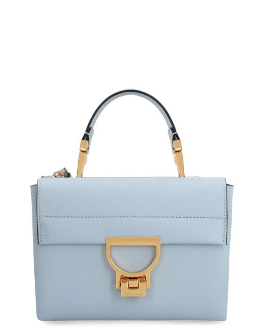 Coccinelle Arlettis Leather Handbag in Blue | Lyst