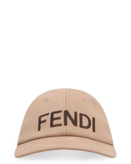 Fendi Natural Logo Baseball Cap for men