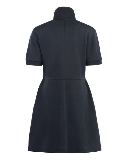 Moncler Blue Cotton Mini-Dress