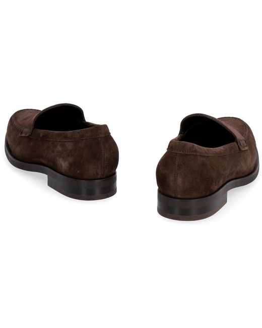 Tod's Brown Suede Loafers for men