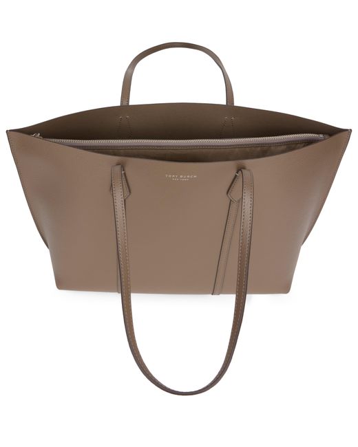 Tory Burch Brown Perry Leather Tote Bag