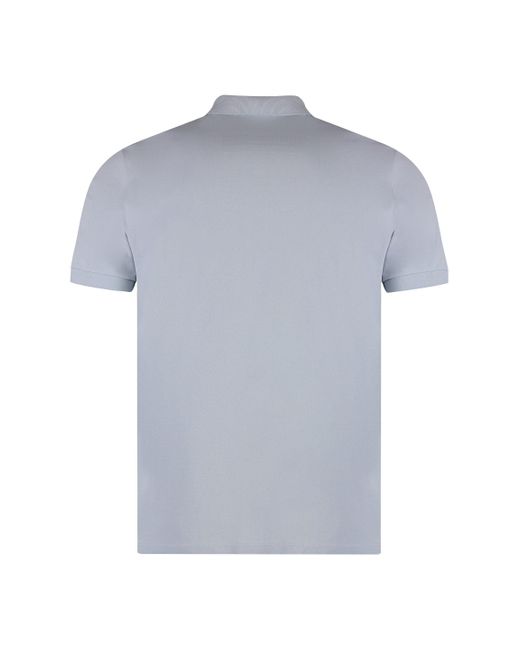 Stone Island Gray Cotton-Piqué Polo Shirt for men