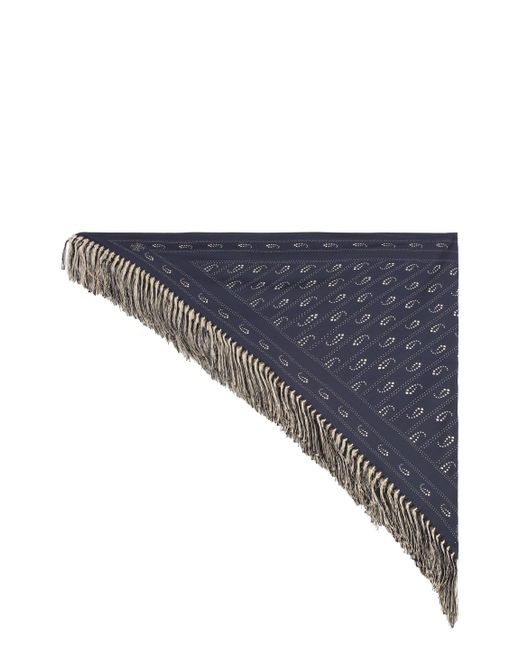 Sciarpa in seta di Tory Burch in Blue