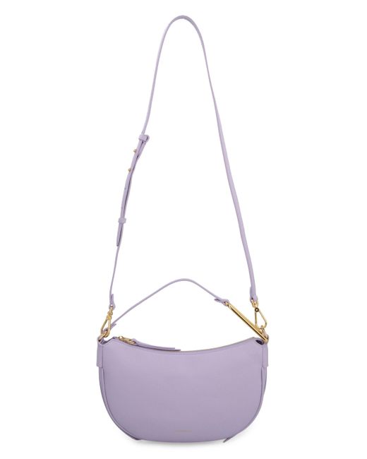 Coccinelle Purple Priscilla Leather Shoulder Bag