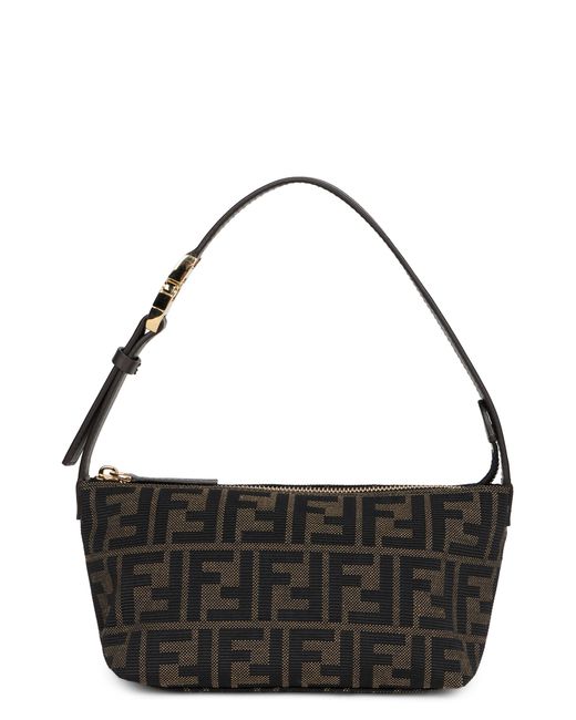 Borsetta Zip Top Small di Fendi in Black