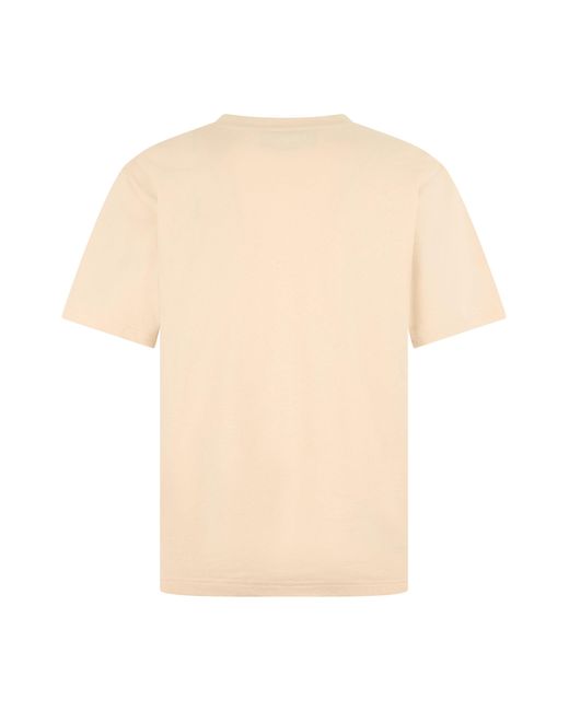 Valentino Garavani Natural Cotton T-Shirt With Print