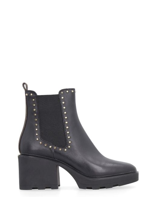 michael michael kors keisha leather ankle booties