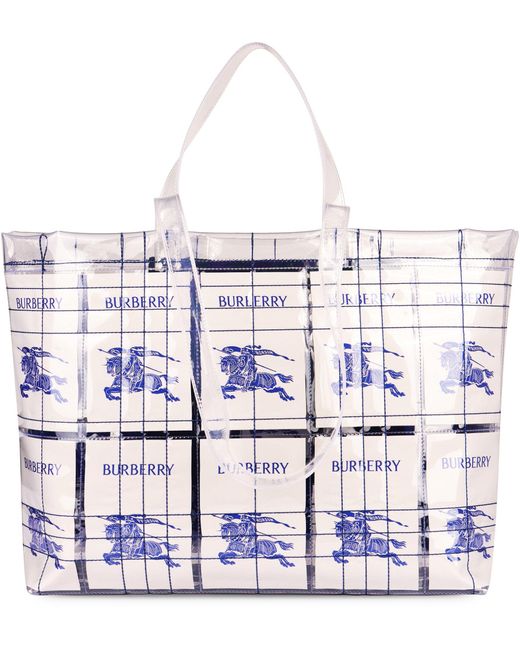 Burberry Multicolor Logo Detail Tote Bag for men