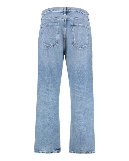 Agolde Blue 90's 5-Pocket Straight-Leg Jeans for men