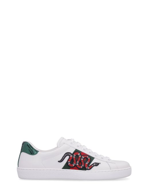 Gucci Ace Leather Sneakers in for Men | Lyst