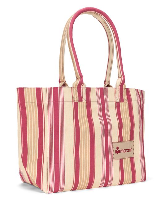 Isabel Marant Pink Tote Bag Logo Patch