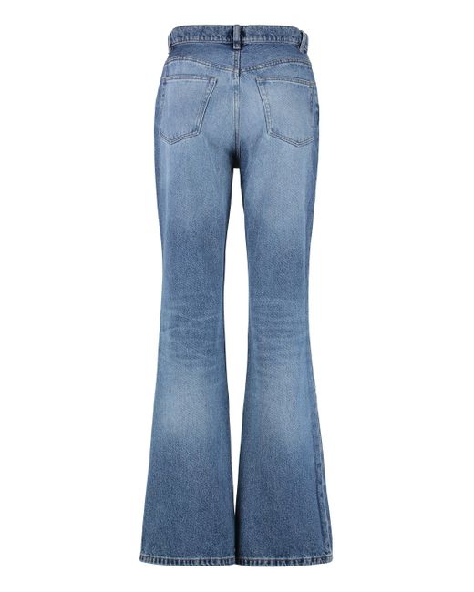 A.P.C. Blue Romy High-rise Flared Jeans